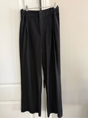 Noli Black Pinstripe Trousers
